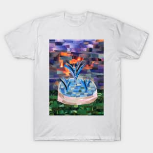 Fountain Under a Setting Sun T-Shirt